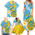 personalised-tuvalu-independence-day-family-matching-summer-maxi-dress-and-hawaiian-shirt-plumeria-45th-anniversary