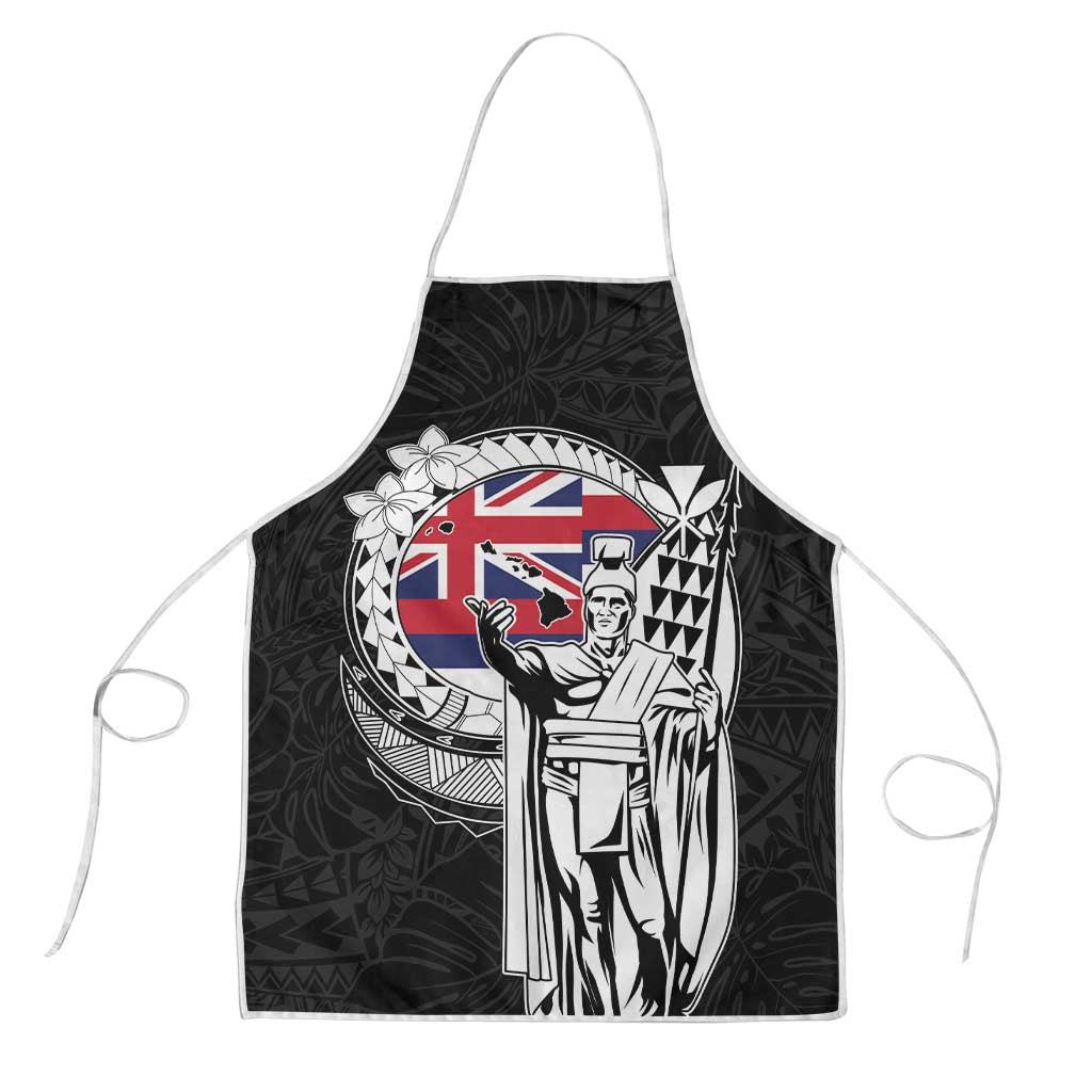 Hawaii King Kamehameha Apron Flag Polynesian Pattern LT01 Black - Polynesian Pride