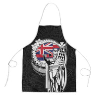 Hawaii King Kamehameha Apron Flag Polynesian Pattern LT01 Black - Polynesian Pride