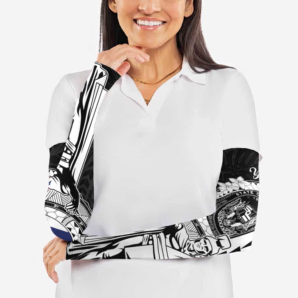 Personalized Hawaii King Kamehameha Arm Sleeves Flag Polynesian Pattern LT01 - Polynesian Pride