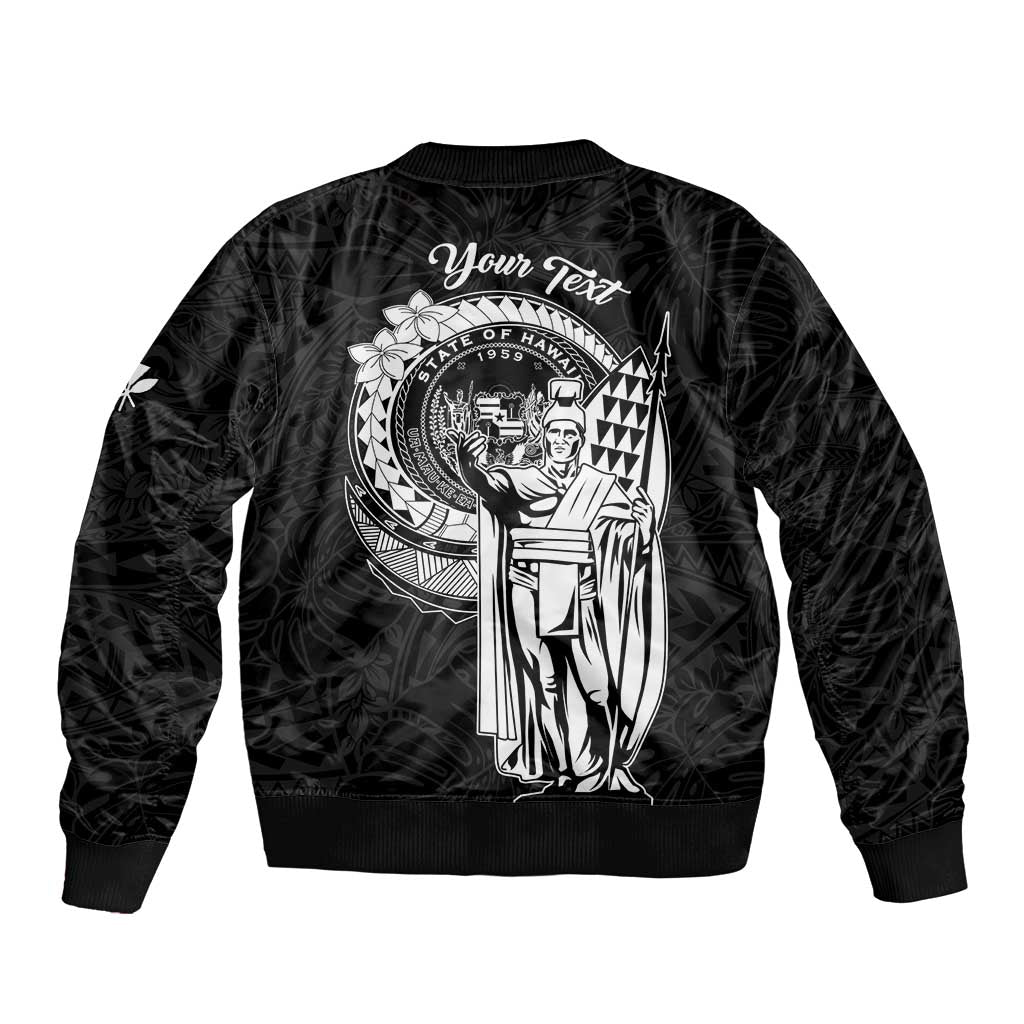 Personalized Hawaii King Kamehameha Bomber Jacket Flag Polynesian Pattern LT01 - Polynesian Pride