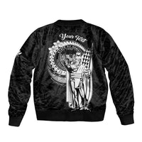 Personalized Hawaii King Kamehameha Bomber Jacket Flag Polynesian Pattern LT01 - Polynesian Pride