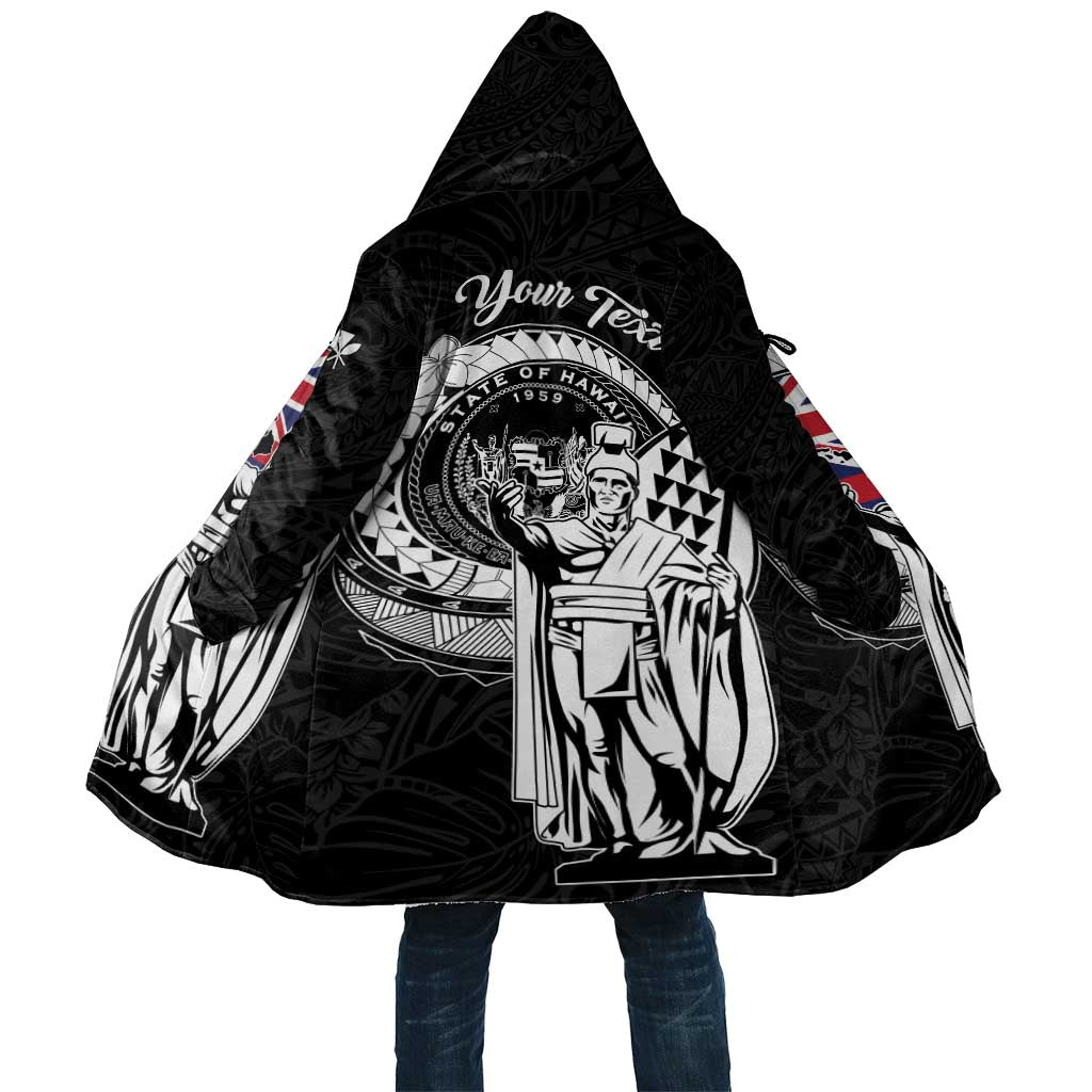 Personalized Hawaii King Kamehameha Cloak Flag Polynesian Pattern LT01 Unisex Black - Polynesian Pride