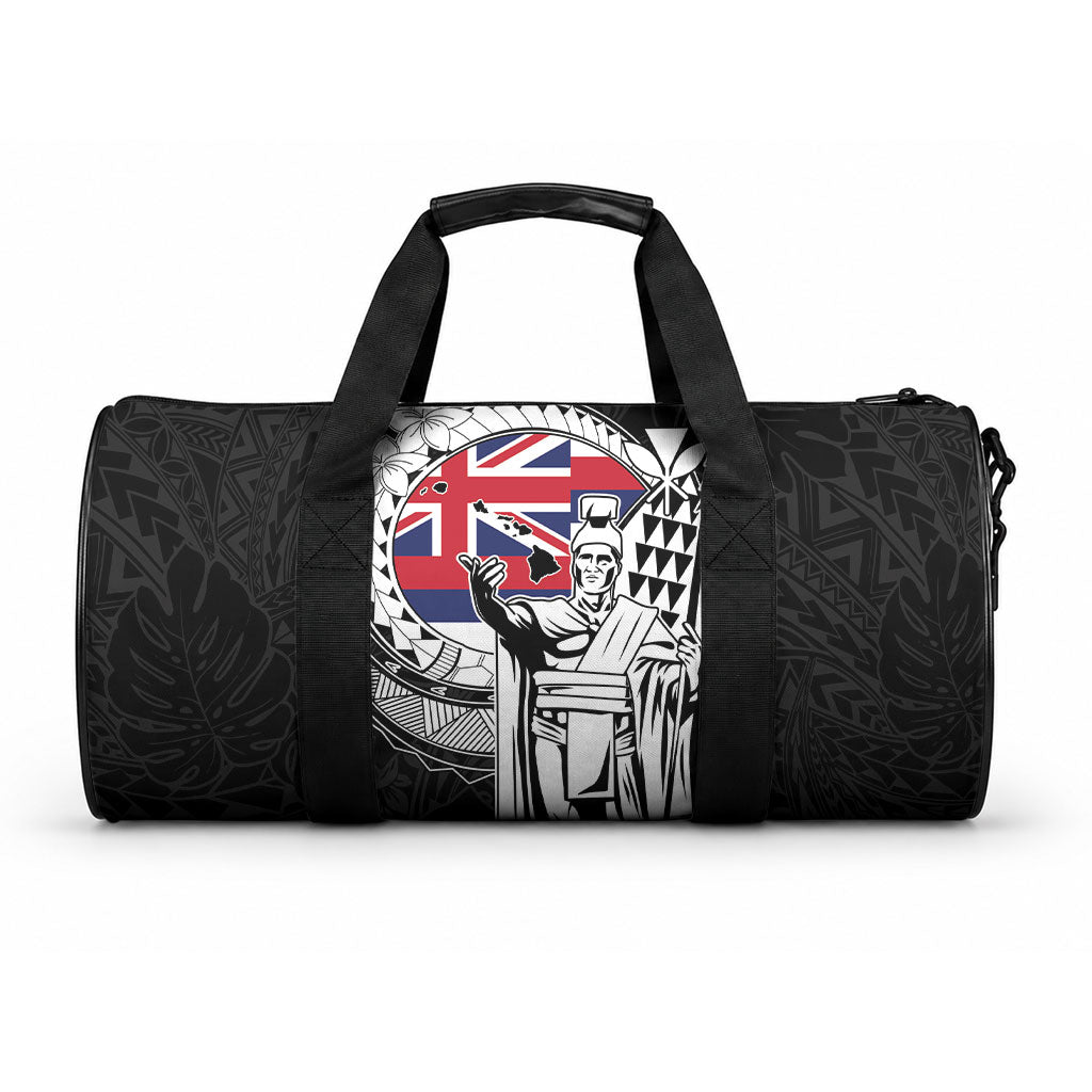 Hawaii King Kamehameha Duffle Bag Flag Polynesian Pattern LT01 One size Black - Polynesian Pride