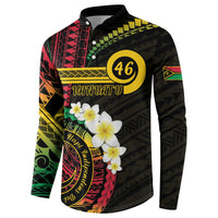Vanuatu Independence Day Button Sweatshirt Yumi 46th Hapi Indipendens Dei LT01 - Polynesian Pride