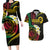 Vanuatu Independence Day Couples Matching Long Sleeve Bodycon Dress and Hawaiian Shirt Yumi 44th Hapi Indipendens Dei