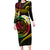 Vanuatu Independence Day Family Matching Long Sleeve Bodycon Dress and Hawaiian Shirt Yumi 44th Hapi Indipendens Dei