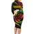 Vanuatu Independence Day Family Matching Long Sleeve Bodycon Dress and Hawaiian Shirt Yumi 44th Hapi Indipendens Dei