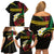 Vanuatu Independence Day Family Matching Off Shoulder Short Dress and Hawaiian Shirt Yumi 44th Hapi Indipendens Dei