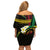 Vanuatu Independence Day Family Matching Off Shoulder Short Dress and Hawaiian Shirt Yumi 44th Hapi Indipendens Dei