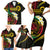 Vanuatu Independence Day Family Matching Short Sleeve Bodycon Dress and Hawaiian Shirt Yumi 44th Hapi Indipendens Dei