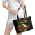 Vanuatu Independence Day Leather Tote Bag Yumi 44th Hapi Indipendens Dei