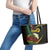 Vanuatu Independence Day Leather Tote Bag Yumi 44th Hapi Indipendens Dei