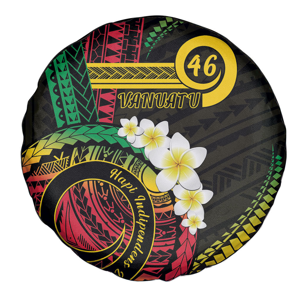 Vanuatu Independence Day Spare Tire Cover Yumi 46th Hapi Indipendens Dei LT01 - Polynesian Pride