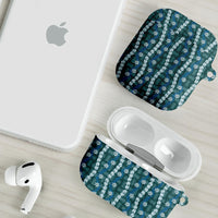 Pikake Maile Tiare Lei AirPods Case Polu Lauhala Pattern LT01 - Polynesian Pride