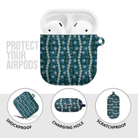 Pikake Maile Tiare Lei AirPods Case Polu Lauhala Pattern LT01 - Polynesian Pride
