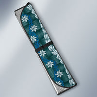 Pikake Maile Tiare Lei Auto Sun Shade Polu Lauhala Pattern LT01 - Polynesian Pride