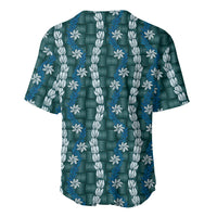 Pikake Maile Tiare Lei Baseball Jersey Polu Lauhala Pattern LT01 - Polynesian Pride