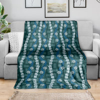 Pikake Maile Tiare Lei Blanket Polu Lauhala Pattern LT01 - Polynesian Pride