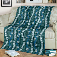 Pikake Maile Tiare Lei Blanket Polu Lauhala Pattern LT01 - Polynesian Pride
