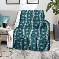 Pikake Maile Tiare Lei Blanket Polu Lauhala Pattern LT01 - Polynesian Pride