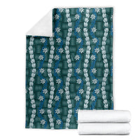 Pikake Maile Tiare Lei Blanket Polu Lauhala Pattern LT01 - Polynesian Pride