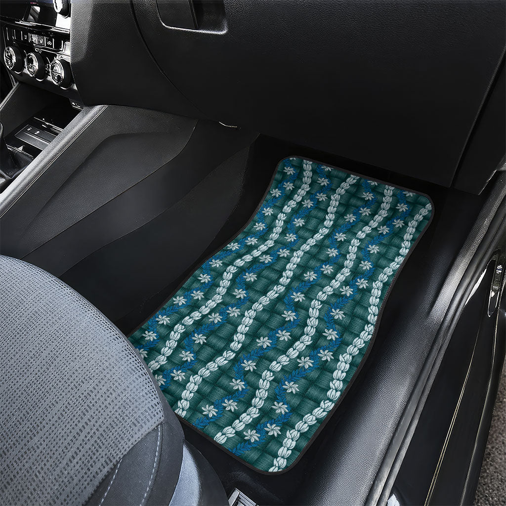Pikake Maile Tiare Lei Car Mats Polu Lauhala Pattern LT01 - Polynesian Pride