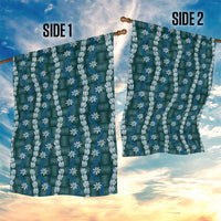 Pikake Maile Tiare Lei Garden Flag Polu Lauhala Pattern LT01 - Polynesian Pride