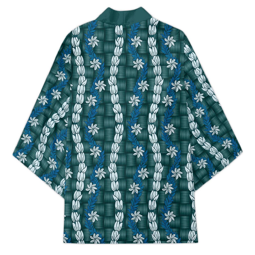 Pikake Maile Tiare Lei Kimono Polu Lauhala Pattern LT01 - Polynesian Pride