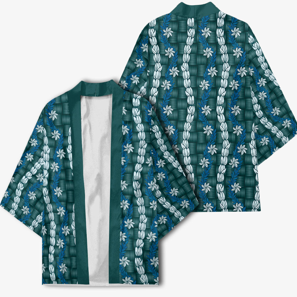 Pikake Maile Tiare Lei Kimono Polu Lauhala Pattern LT01 - Polynesian Pride