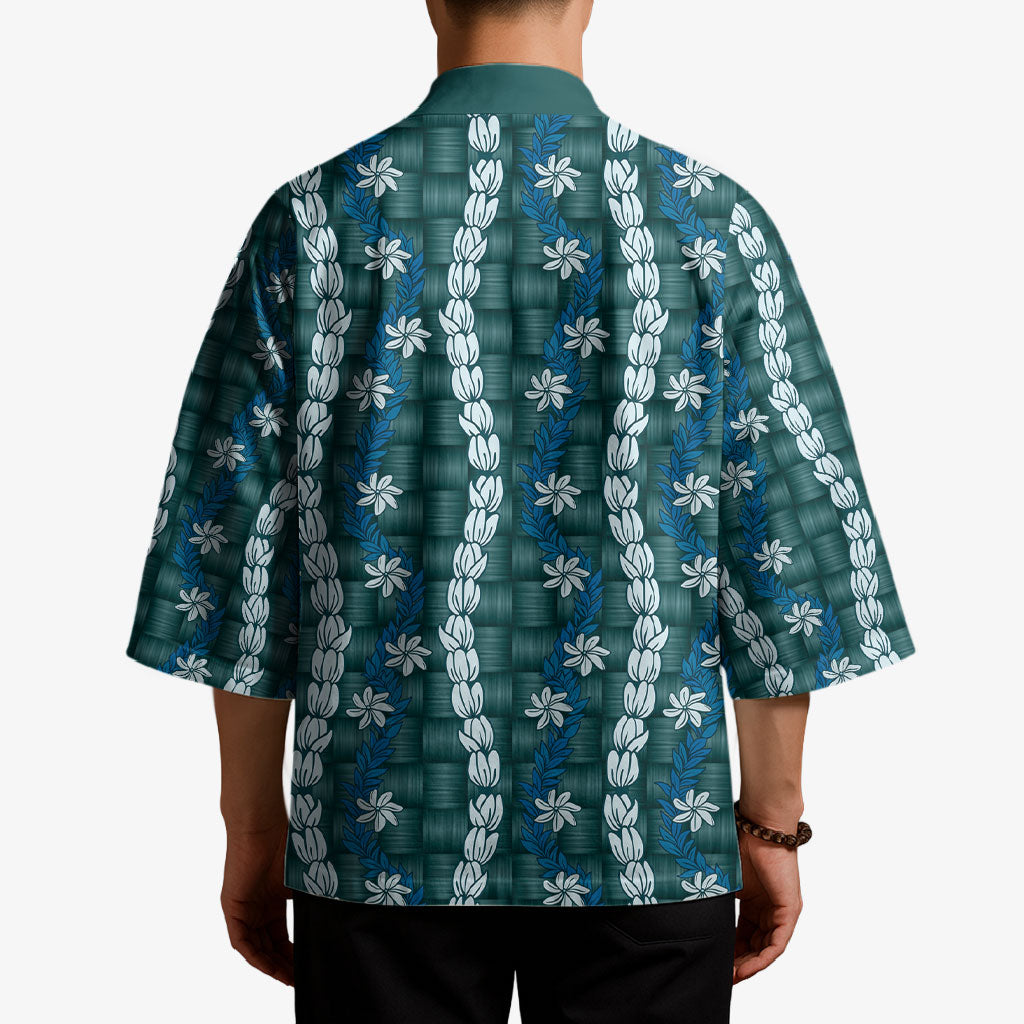 Pikake Maile Tiare Lei Kimono Polu Lauhala Pattern LT01 - Polynesian Pride