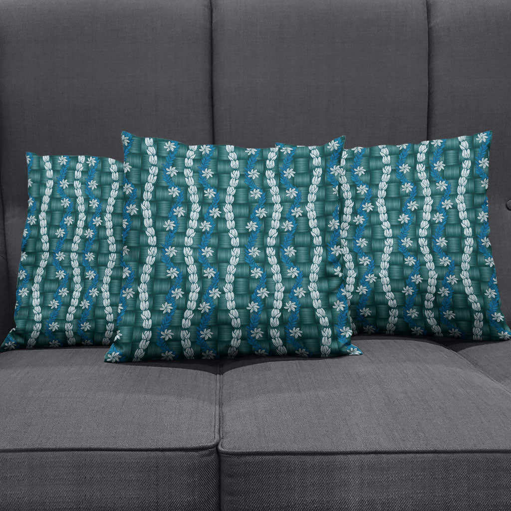 Pikake Maile Tiare Lei Pillow Cover Polu Lauhala Pattern LT01 - Polynesian Pride