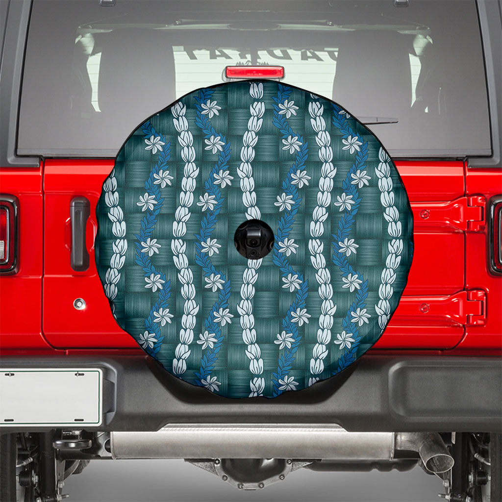 Pikake Maile Tiare Lei Spare Tire Cover Polu Lauhala Pattern LT01 - Polynesian Pride