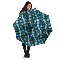 Pikake Maile Tiare Lei Umbrella Polu Lauhala Pattern LT01 - Polynesian Pride
