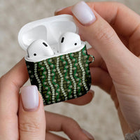 Pikake Maile Tiare Lei AirPods Case Omaomao Lauhala Pattern LT01 - Polynesian Pride