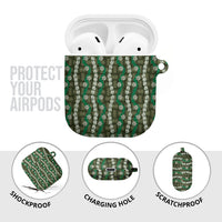 Pikake Maile Tiare Lei AirPods Case Omaomao Lauhala Pattern LT01 - Polynesian Pride