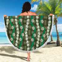 Pikake Maile Tiare Lei Beach Blanket Omaomao Lauhala Pattern LT01 - Polynesian Pride