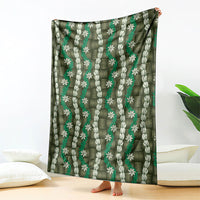 Pikake Maile Tiare Lei Blanket Omaomao Lauhala Pattern LT01 - Polynesian Pride
