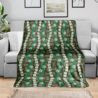 Pikake Maile Tiare Lei Blanket Omaomao Lauhala Pattern LT01 - Polynesian Pride