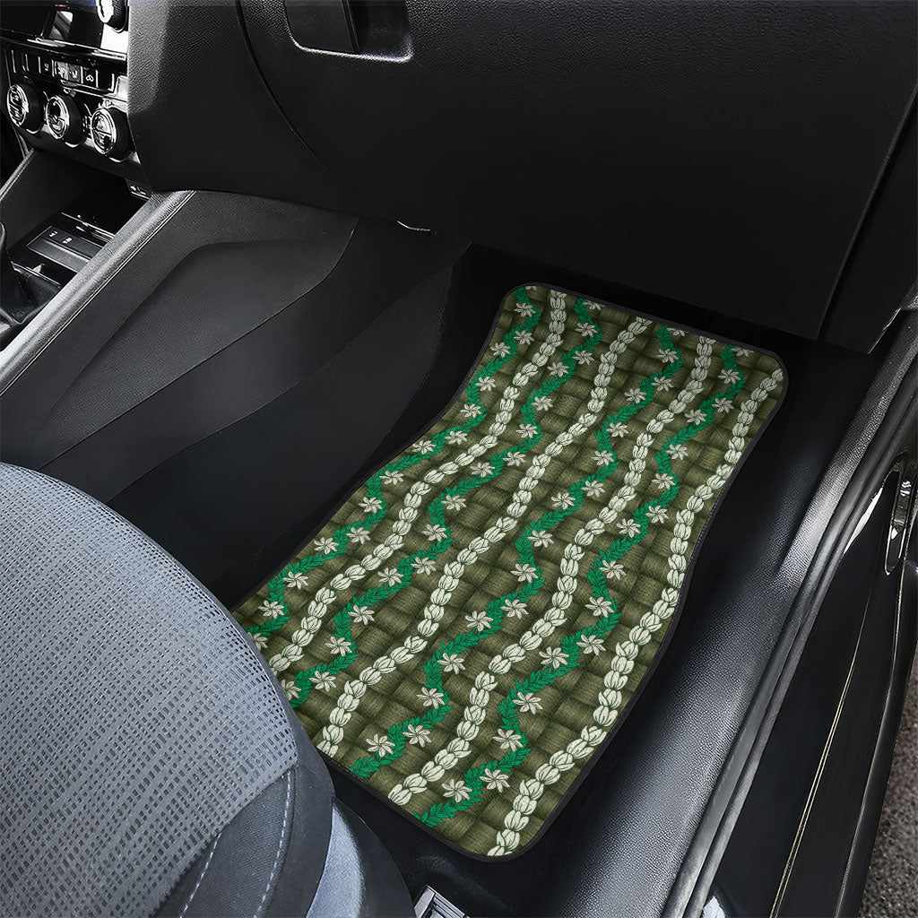 Pikake Maile Tiare Lei Car Mats Omaomao Lauhala Pattern LT01 - Polynesian Pride