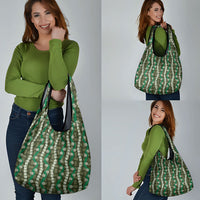 Pikake Maile Tiare Lei Grocery Bag Omaomao Lauhala Pattern LT01 - Polynesian Pride