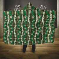 Pikake Maile Tiare Lei Hooded Blanket Omaomao Lauhala Pattern LT01 - Polynesian Pride
