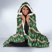 Pikake Maile Tiare Lei Hooded Blanket Omaomao Lauhala Pattern LT01 - Polynesian Pride