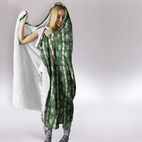 Pikake Maile Tiare Lei Hooded Blanket Omaomao Lauhala Pattern LT01 - Polynesian Pride