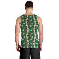 Pikake Maile Tiare Lei Men Tank Top Omaomao Lauhala Pattern LT01 - Polynesian Pride