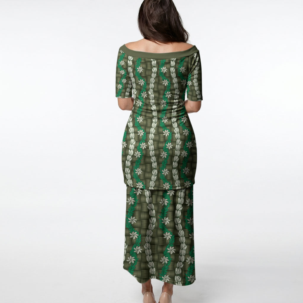 Pikake Maile Tiare Lei Puletasi Omaomao Lauhala Pattern LT01 - Polynesian Pride