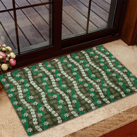 Pikake Maile Tiare Lei Rubber Doormat Omaomao Lauhala Pattern LT01 - Polynesian Pride