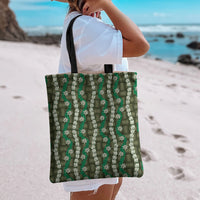 Pikake Maile Tiare Lei Tote Bag Omaomao Lauhala Pattern LT01 - Polynesian Pride