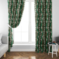 Pikake Maile Tiare Lei Window Curtain Omaomao Lauhala Pattern LT01 - Polynesian Pride