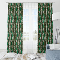 Pikake Maile Tiare Lei Window Curtain Omaomao Lauhala Pattern LT01 - Polynesian Pride